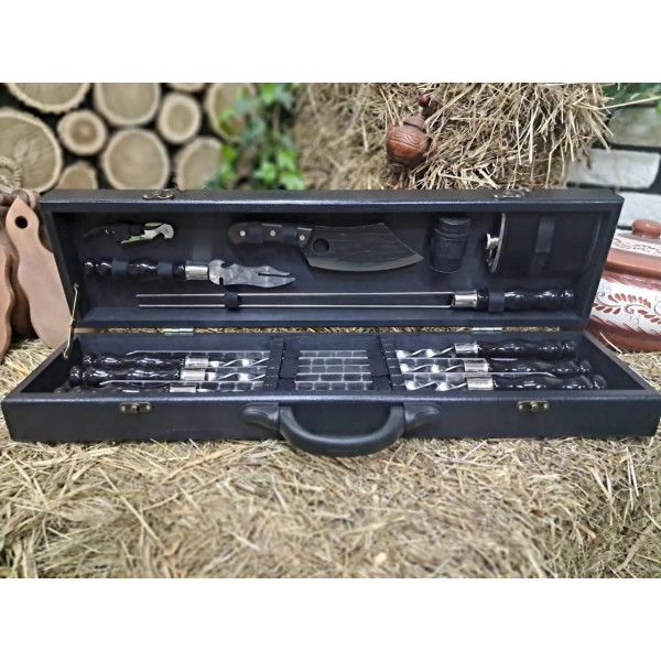 Набор шампуров в кейсе (L-203)