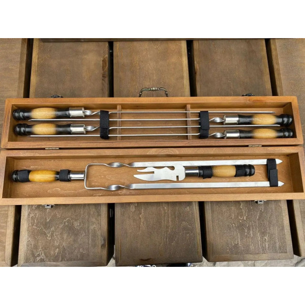 Набор шампуров в кейсе