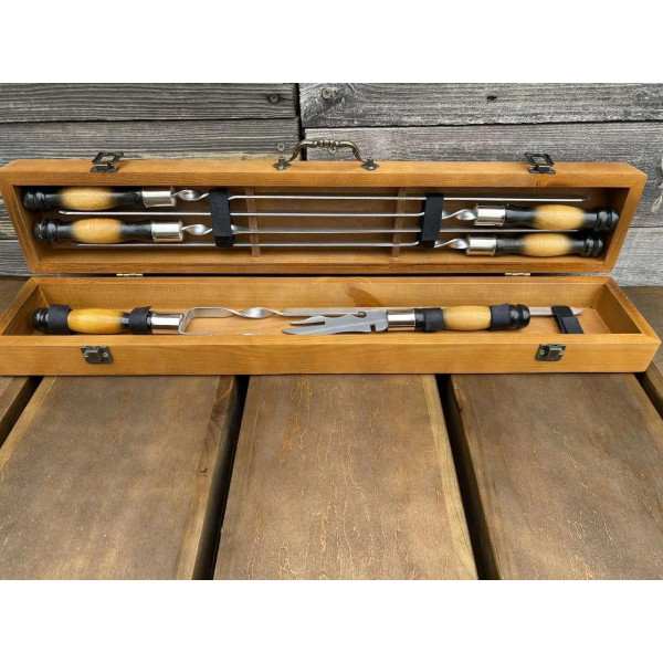 Набор шампуров в кейсе