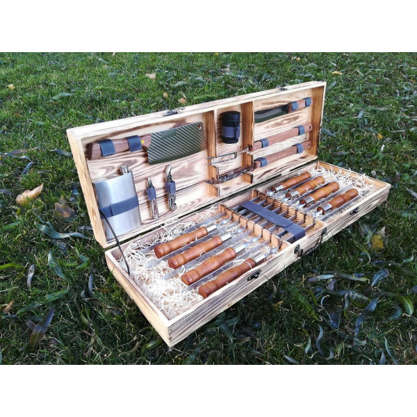 Набір шампурів і аксесуарів для барбекю LUX (114)