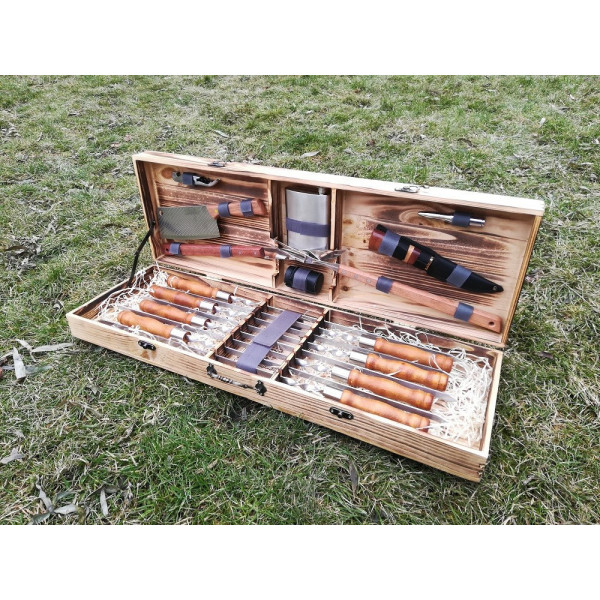 Набір шампурів і аксесуарів для барбекю LUX (115)