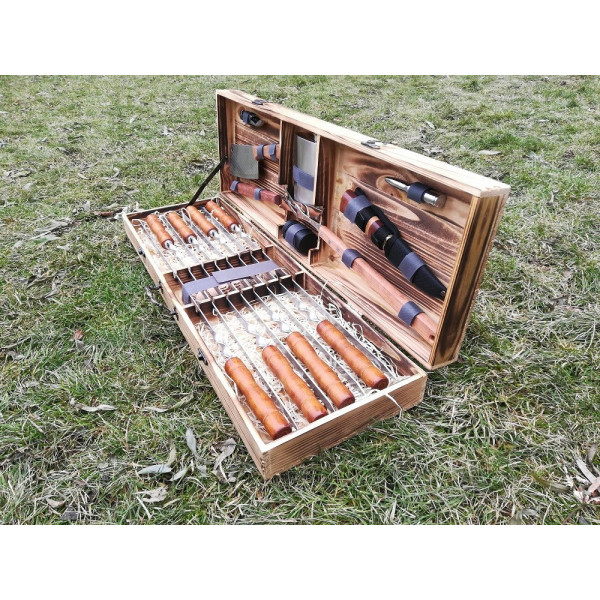 Набір шампурів і аксесуарів для барбекю MASTER (008T)