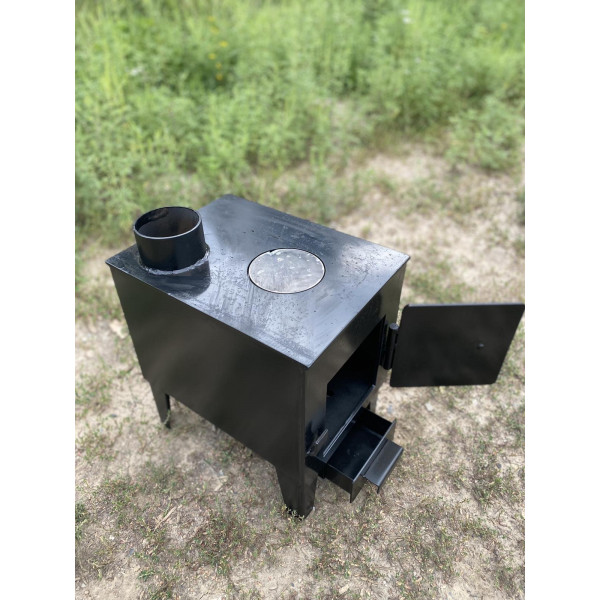 Печь буржуйка отопительно-варочная 6 мм Экономка-3