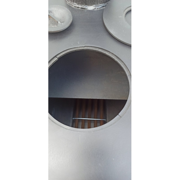 Піч буржуйка опалювально-варильна з камерою допалу газів