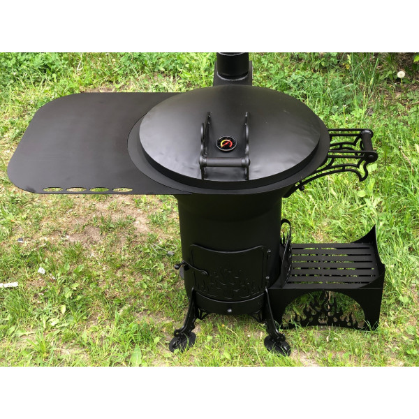 Печь-гриль под котел 8-22 л. с коптильной Queen