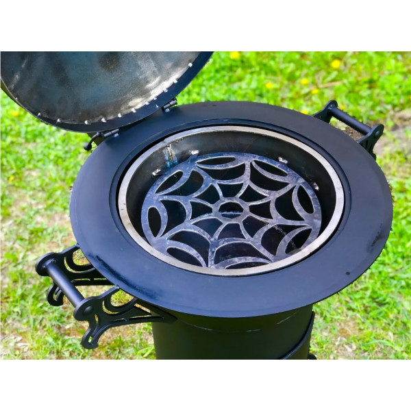 Піч-гриль під казан 8-22 л. з коптильнею Queen-MAXI