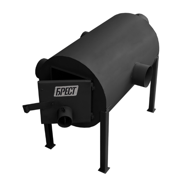 Печь отопительная Брест 350 (булер & Тип 02) с горизонтальными тепловыми выходами