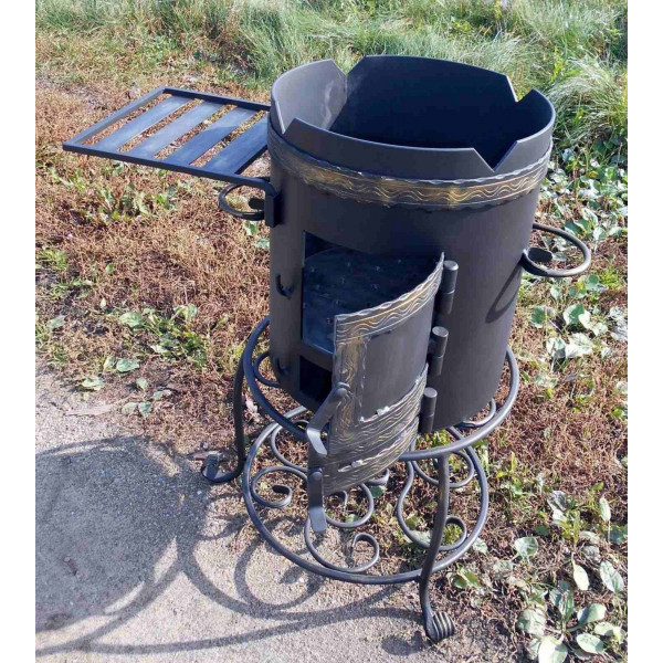 Печь под казан 6-10 литров со съемным столиком