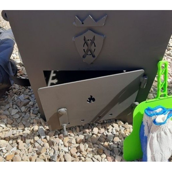 Печь под казан ROYAL с решеткой для барбекю + ПОДАРОК