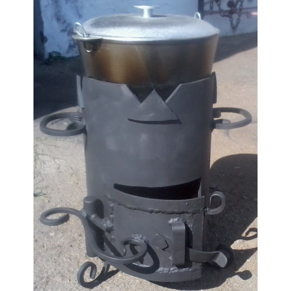Печь под казан, 28 см, 5 мм