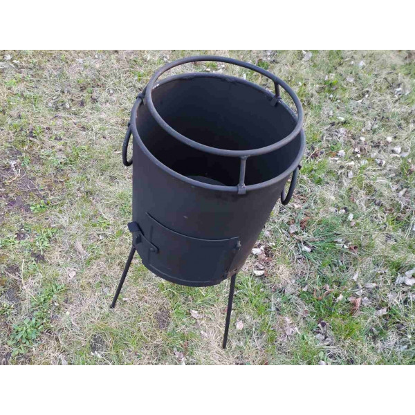 Печь под котел, диаметр 30 см, металл 3 мм.