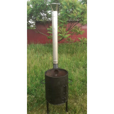 Піч під казан 12-20 л, 6 мм, з трубою