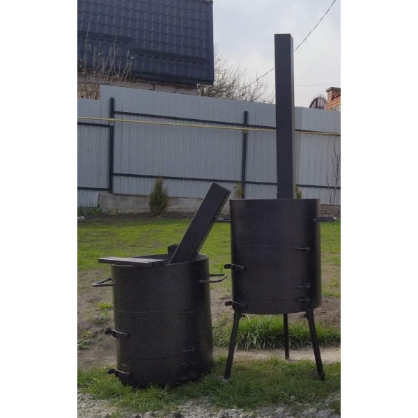 Піч під казан 12-20 л, діаметр 400 мм, знімна труба