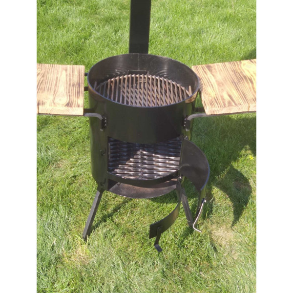 Піч під казан 40 см зі столиками та трубою