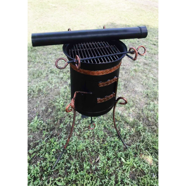 Печь под котел на 10-17 литров со съемной трубой.