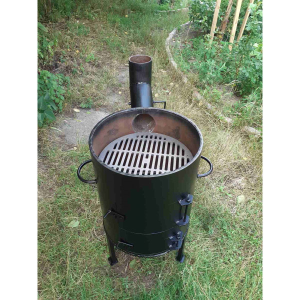 Піч під казан на 12-20 літрів з решіткою гриль, 6 мм