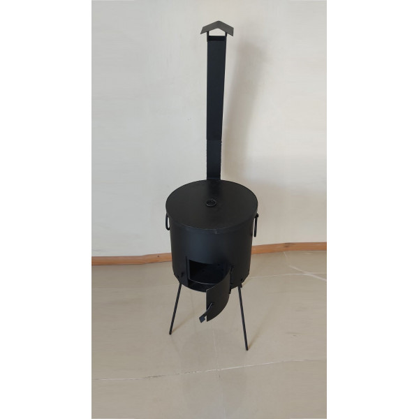 Піч під казан з коптильнею та грилем (40 см)