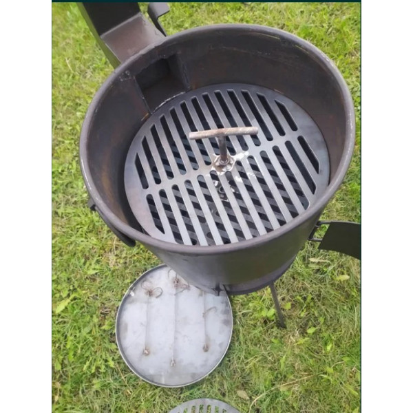 Піч під казан з коптильнею та грилем (40 см)