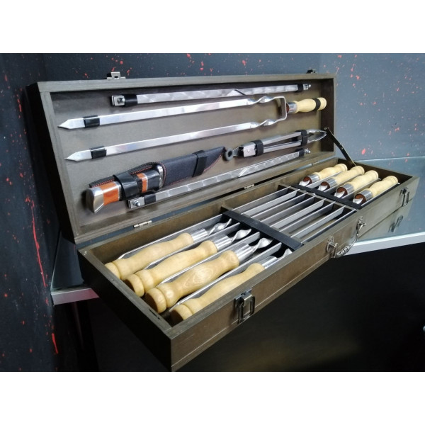 Подарунковий набір шампурів та аксесуарів для барбекю Universal NEW