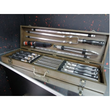 Подарунковий набір шампурів та аксесуарів для барбекю Universal Black