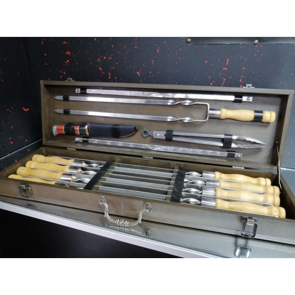 Подарунковий набір шампурів та аксесуарів для барбекю Universal NEW