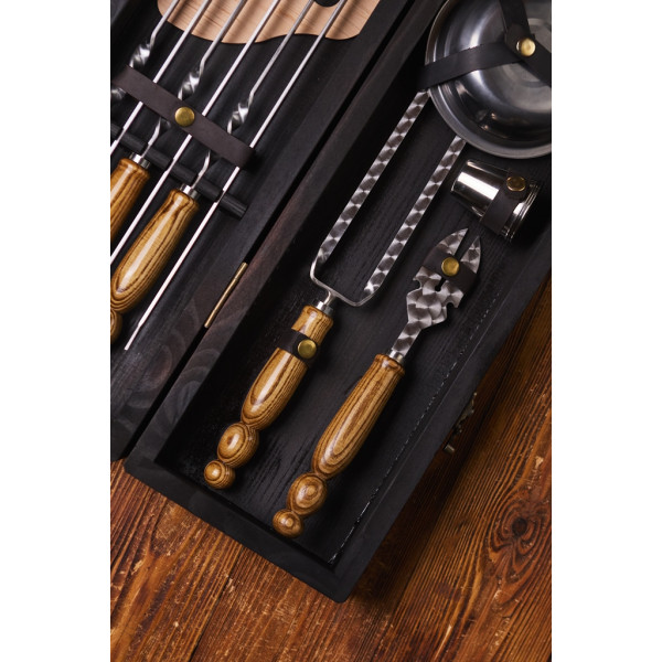 Преміальний набір шампурів Кінг у кейсі