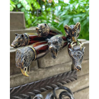 Преміальний набій шампурів з бронзовими головами тварин