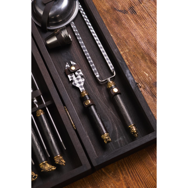 Премиальный набор шампуров Империал в кейсе