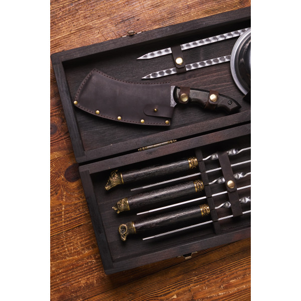 Премиальный набор шампуров Империал в кейсе