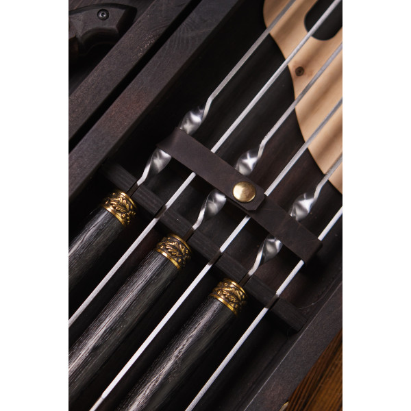 Премиальный набор шампуров Империал в кейсе