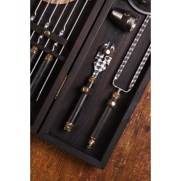 Премиальный набор шампуров Империал в кейсе