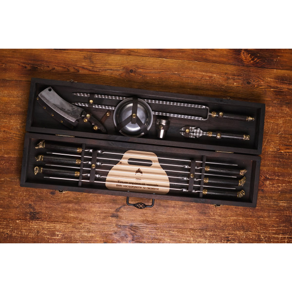 Премиальный набор шампуров Империал в кейсе