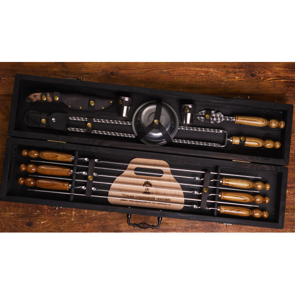 Преміальний набір шампурів Кінг у кейсі