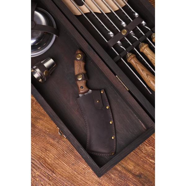 Премиальный набор шампуров Мясные приключения в кейсе