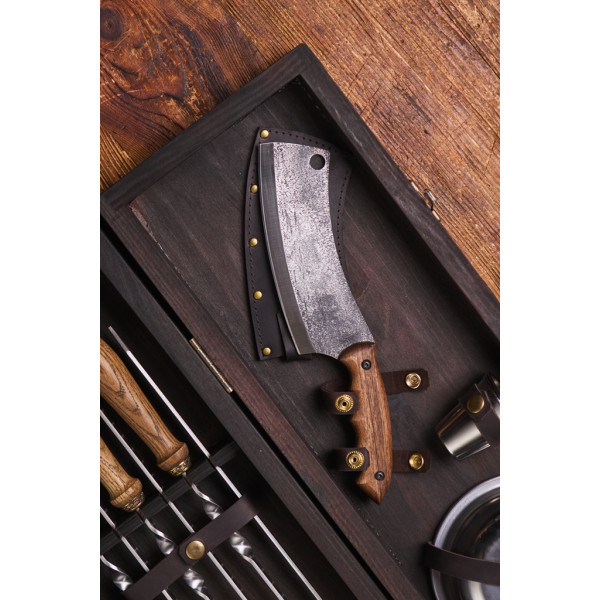 Премиальный набор шампуров Мясные приключения в кейсе