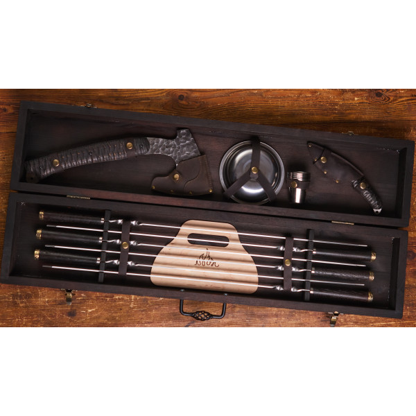 Премиальный набор шампуров Мольфар в кейсе