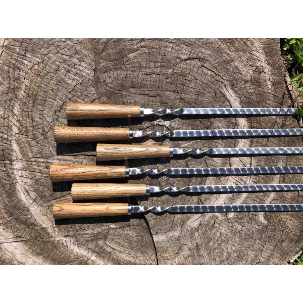 Премиальный набор шампуров с дубовой ручкой