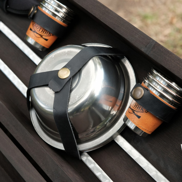 Премиальный набор шампуров в деревянном кейсе.