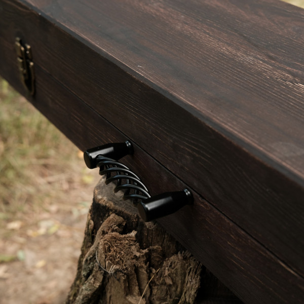 Премиальный набор шампуров в деревянном кейсе.