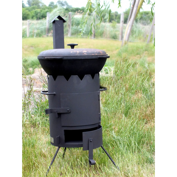 Пыч під казан 6-10 л зі зйомною трубою, 3 мм.