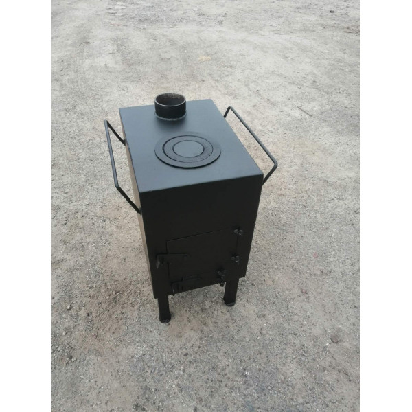 Печь 5 мм со вторичной камерой дожига отопительно-варочная буржуйка