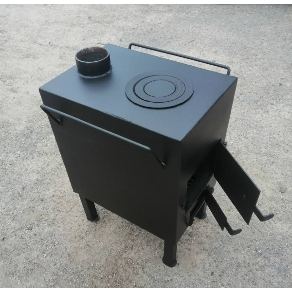 Печь 5 мм со вторичной камерой дожига отопительно-варочная буржуйка