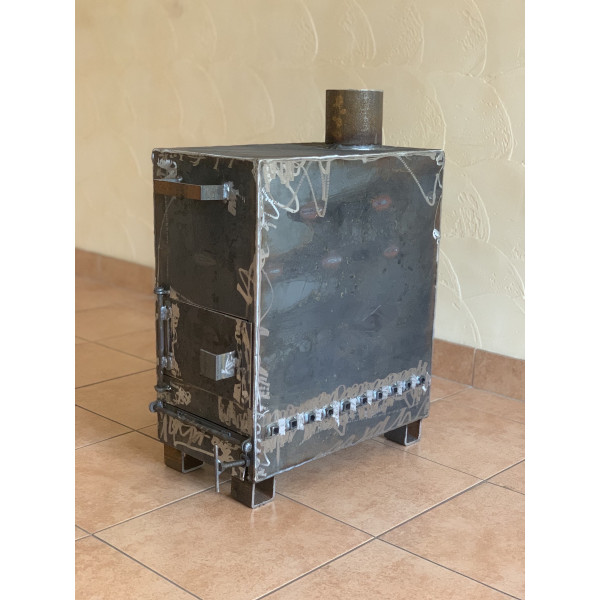 Піч буржуйка 3, 4 або 5 мм з вторинною камерою допалу