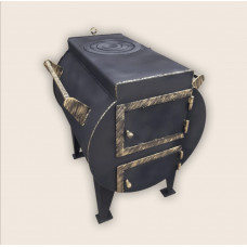 Печь буржуйка 5 мм отопительно-варочная 10 кВт