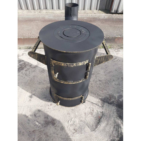 Піч буржуйка 6 мм опалювально-варильна