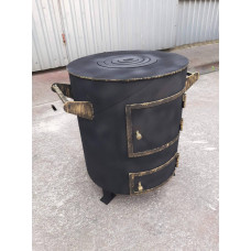 Печь буржуйка 6 мм отопительно-варочная до 50 кв.м.