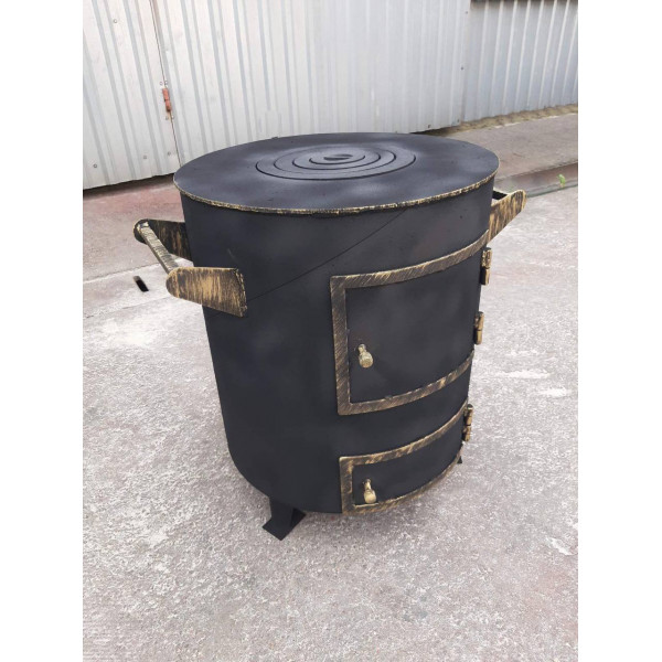 Піч буржуйка 6 мм опалювально-варильна до 50 кв м