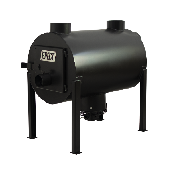 Печь буржуйка Брест 350 ПЛЮС комплект с вентилятором