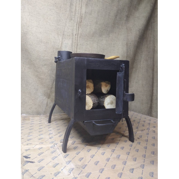 Печь отопительная буржуйка с поверхностью для приготовления Экономка