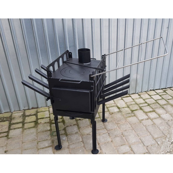 Печь буржуйка отопительно-варочная, сушилка для обуви и одежды